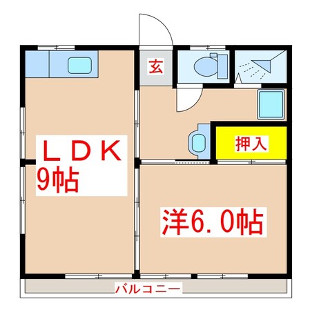 小森園アパートの物件間取画像